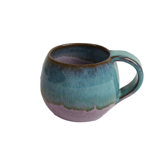 Varied shades of blue cup